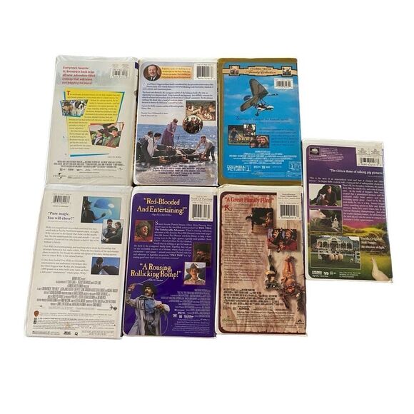 Lot Of 7 VHS Tapes Babe Free Willy Beethoven’s 3rd Vintage Movie 80s 90s Y2K Fam - Picture 2 of 5